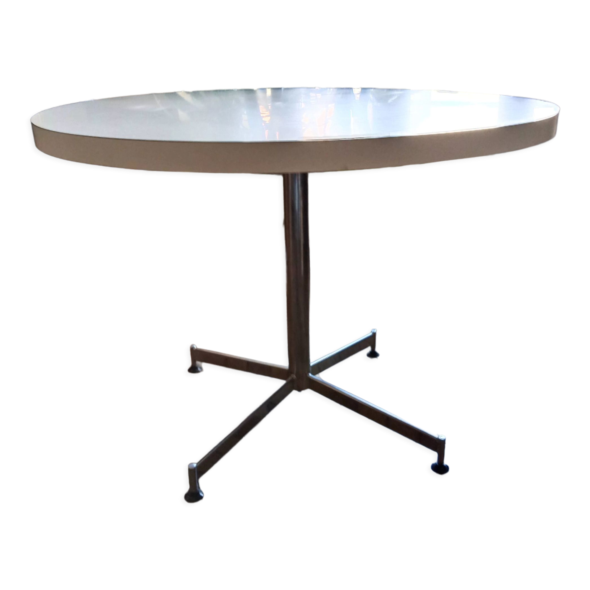 Table ronde blanche de cuisine