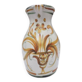 Antique KERALUC QUIMPER Ceramic Pitcher signed MLF