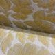 Vintage wooden sofa / armchair with yellow accent