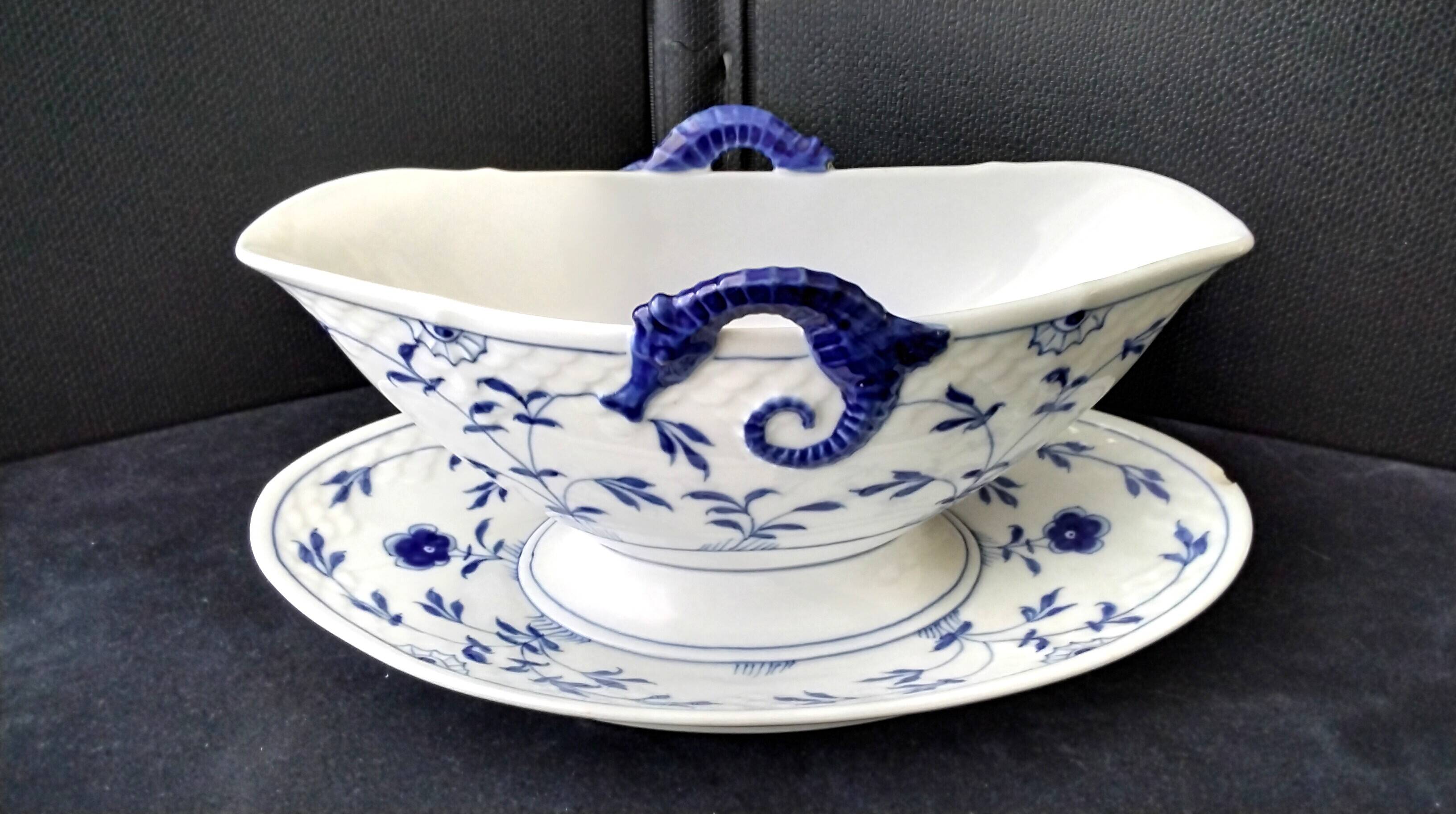 Danish porcelain sauce boat Kjobenhavn