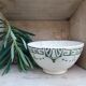 Art Deco iron earth bowl
