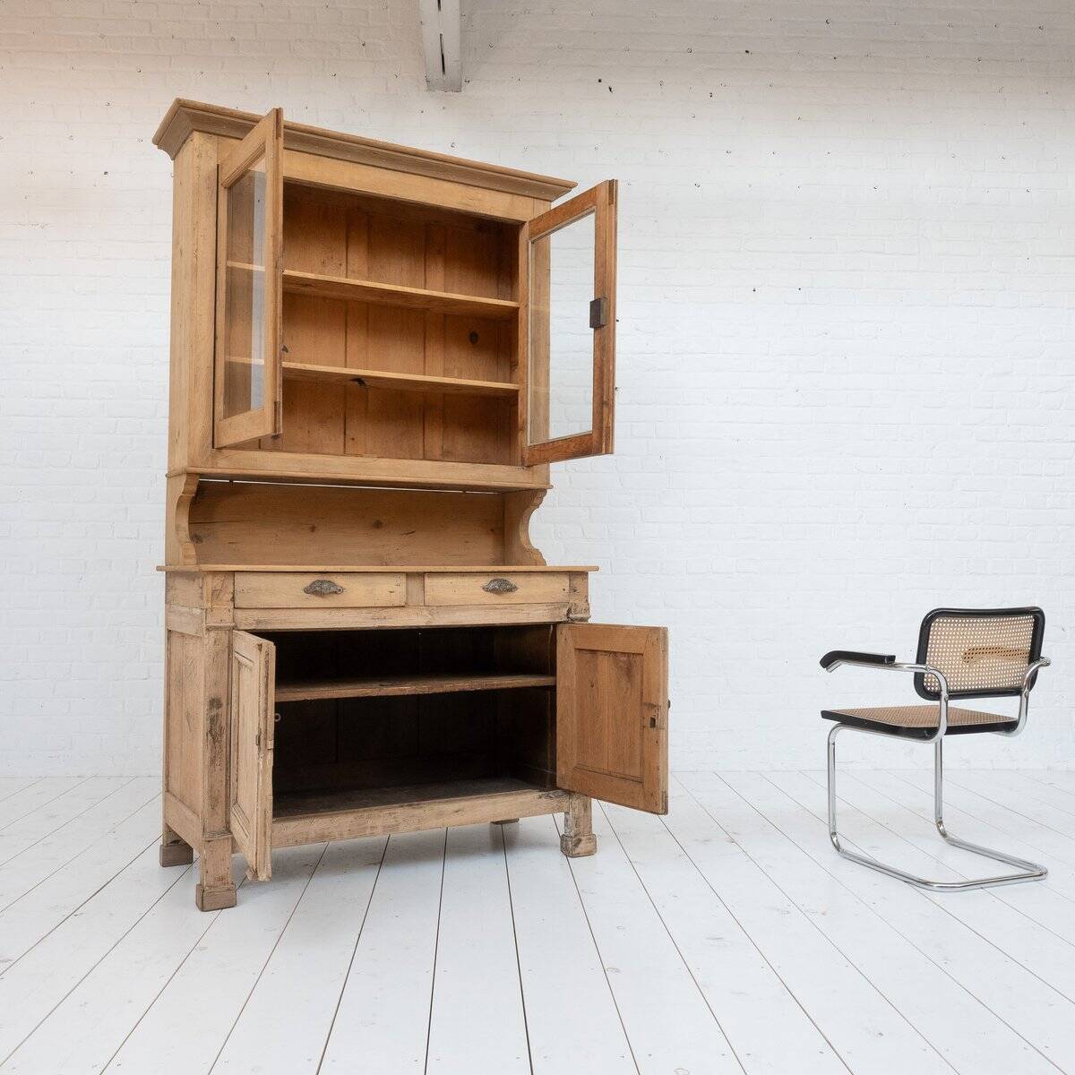 Vintage Cupboard in Elm and Fir, 1930