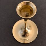 4 Scandinavian brass candle holders