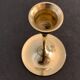 4 Scandinavian brass candle holders