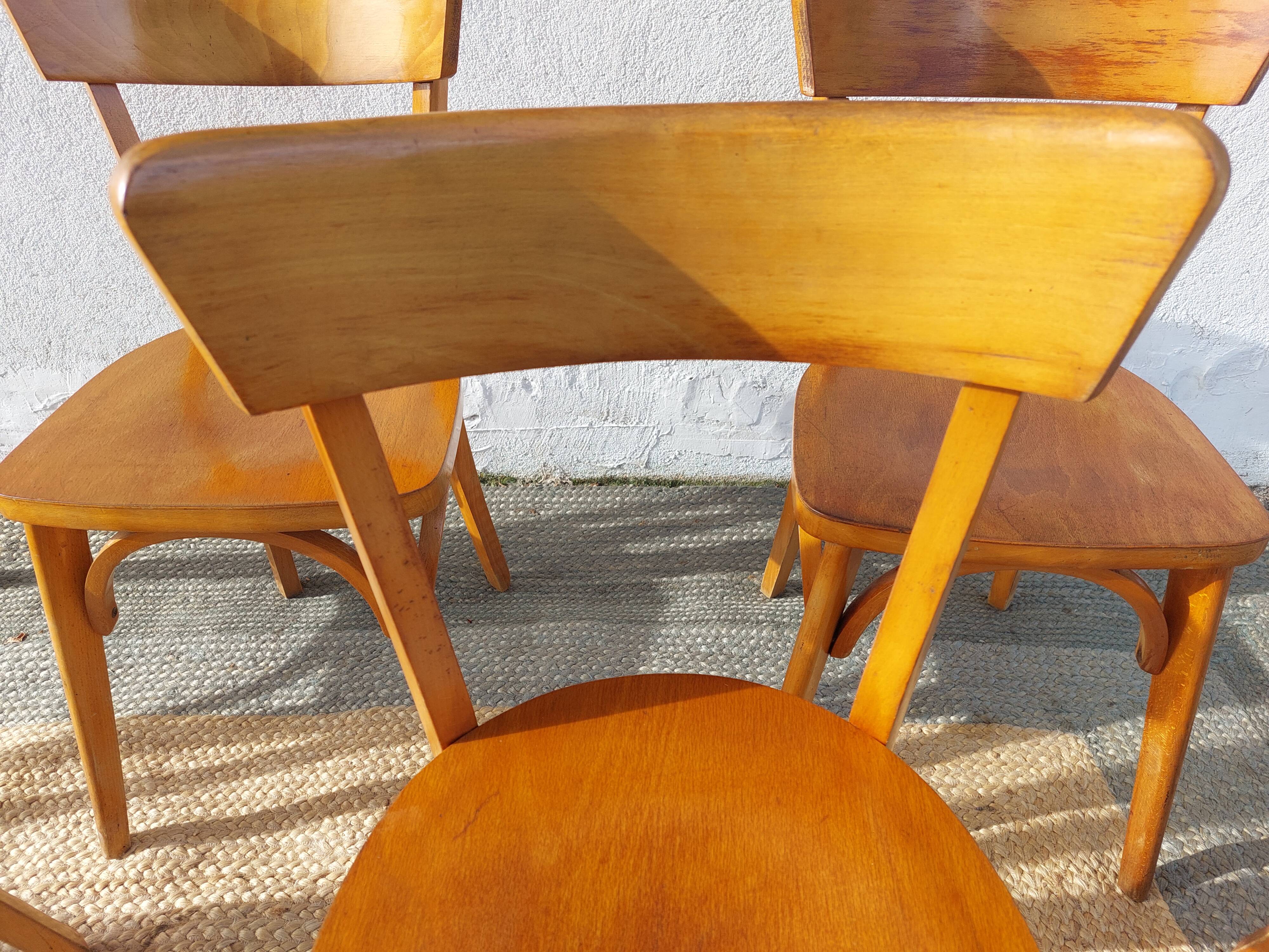 6 chaises bistrot Luterma, vintage