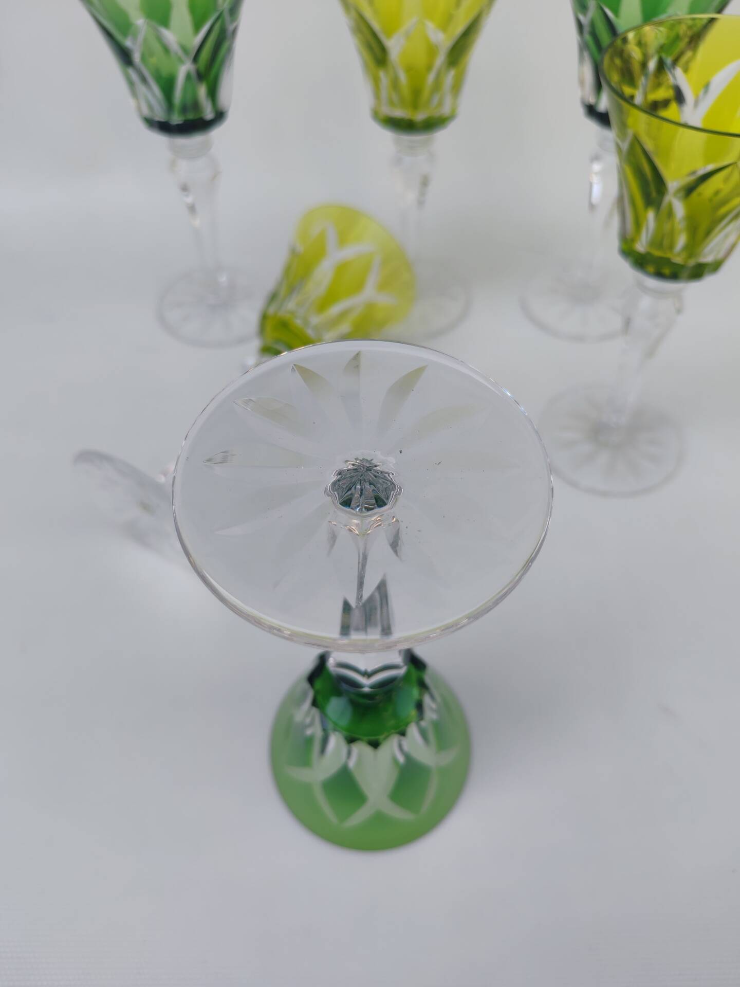 6 large crystal glasses from Saint Louis, Camargue model.