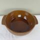 Large glazed terracotta salad bowl