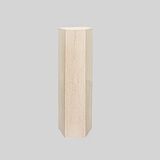 Vintage Travertine Pedestal, 1980s.