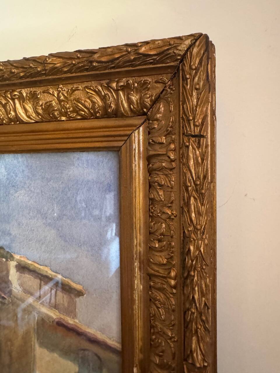 Old painting, Marine, signed Marie (1880-1977)