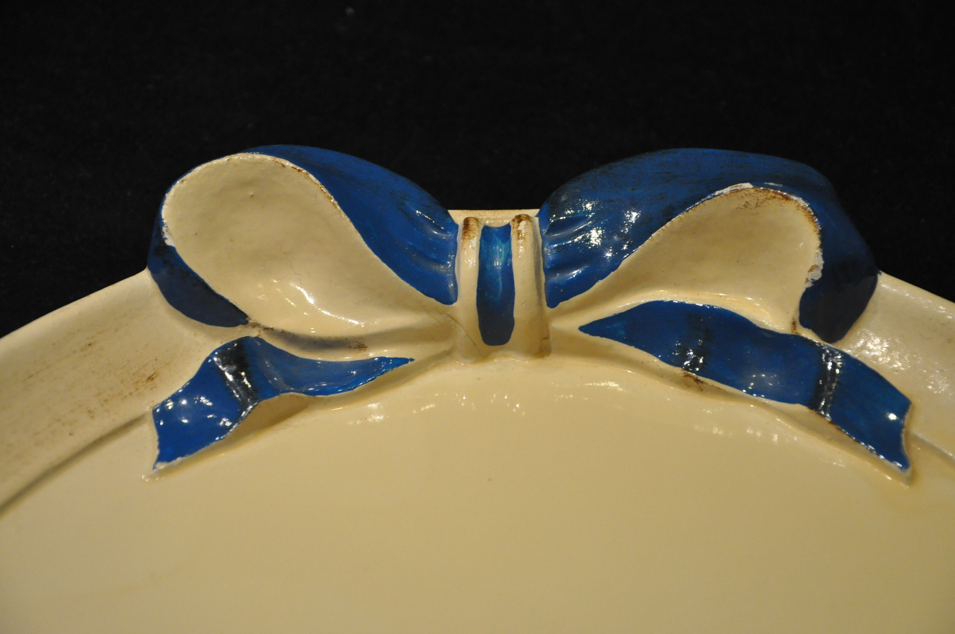 Vintage roundwood serving tray Italy