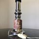 Lamp foot chrome and pink marble