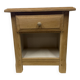 Solid oak bedside table