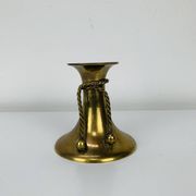 Bougeoir noeud laiton doré vintage