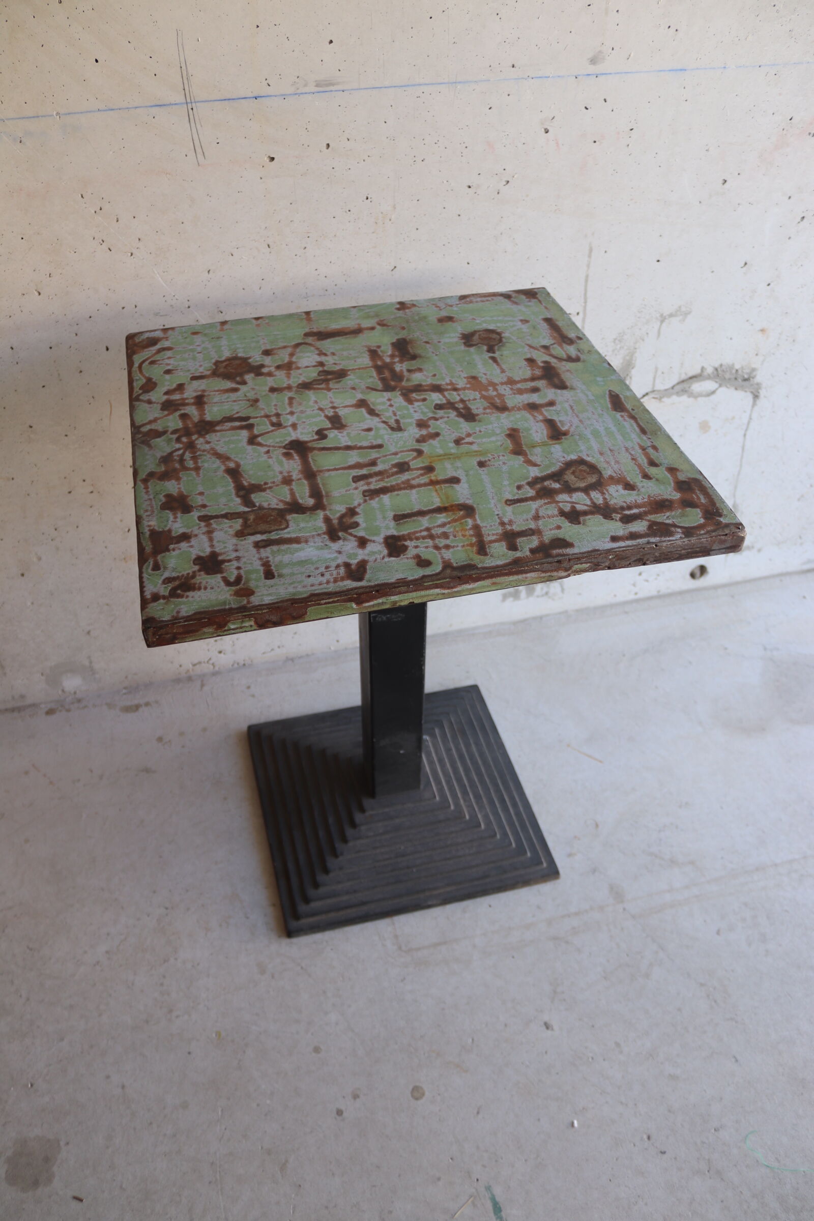 Art Deco metal bistro table