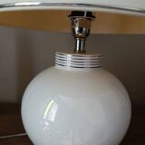 Lampe de salon blanche moderne céramique sphère | modèle Beaulieu