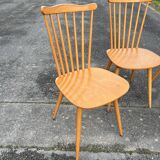 Suite of 4 Baumann chairs, Menuet model.