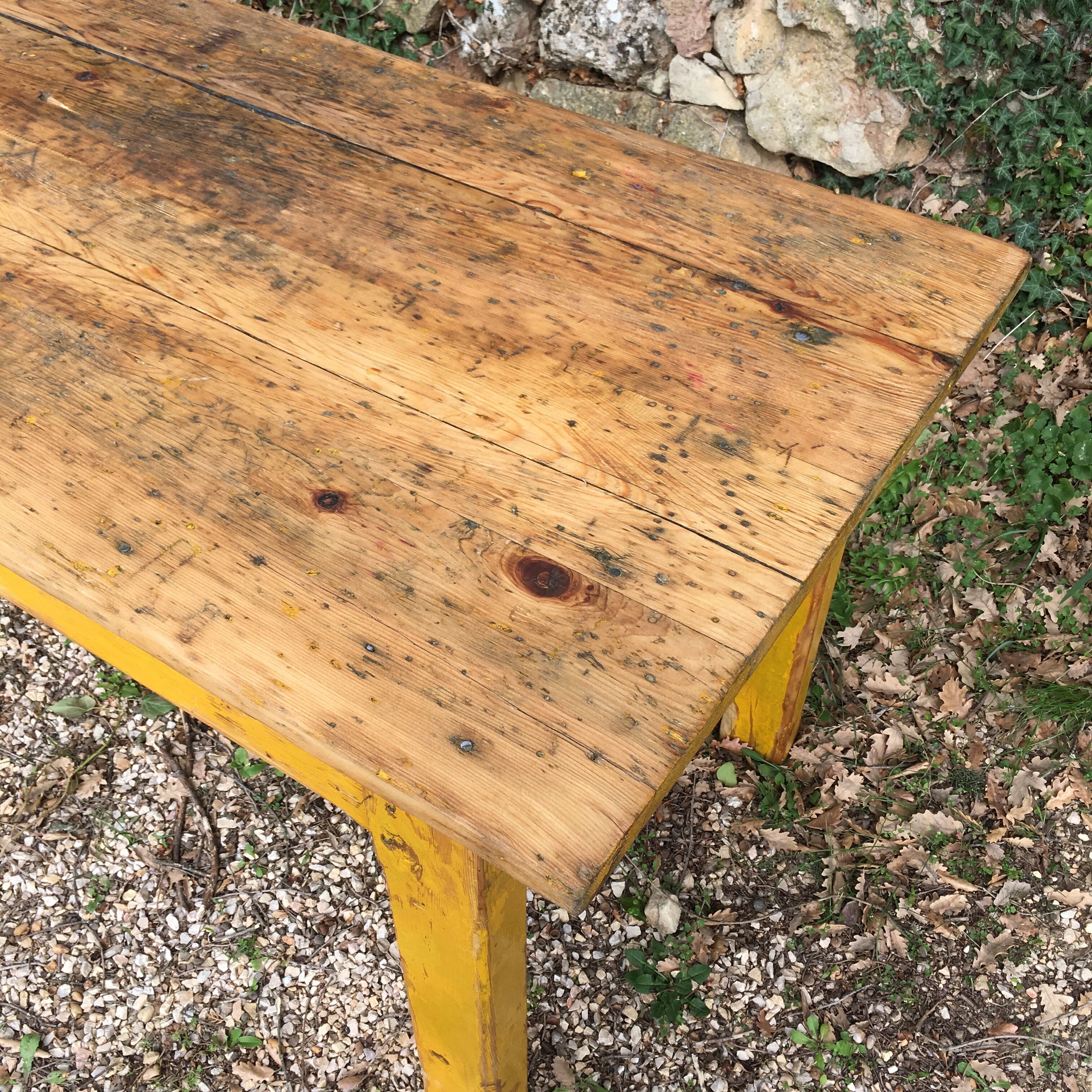 Old wooden table