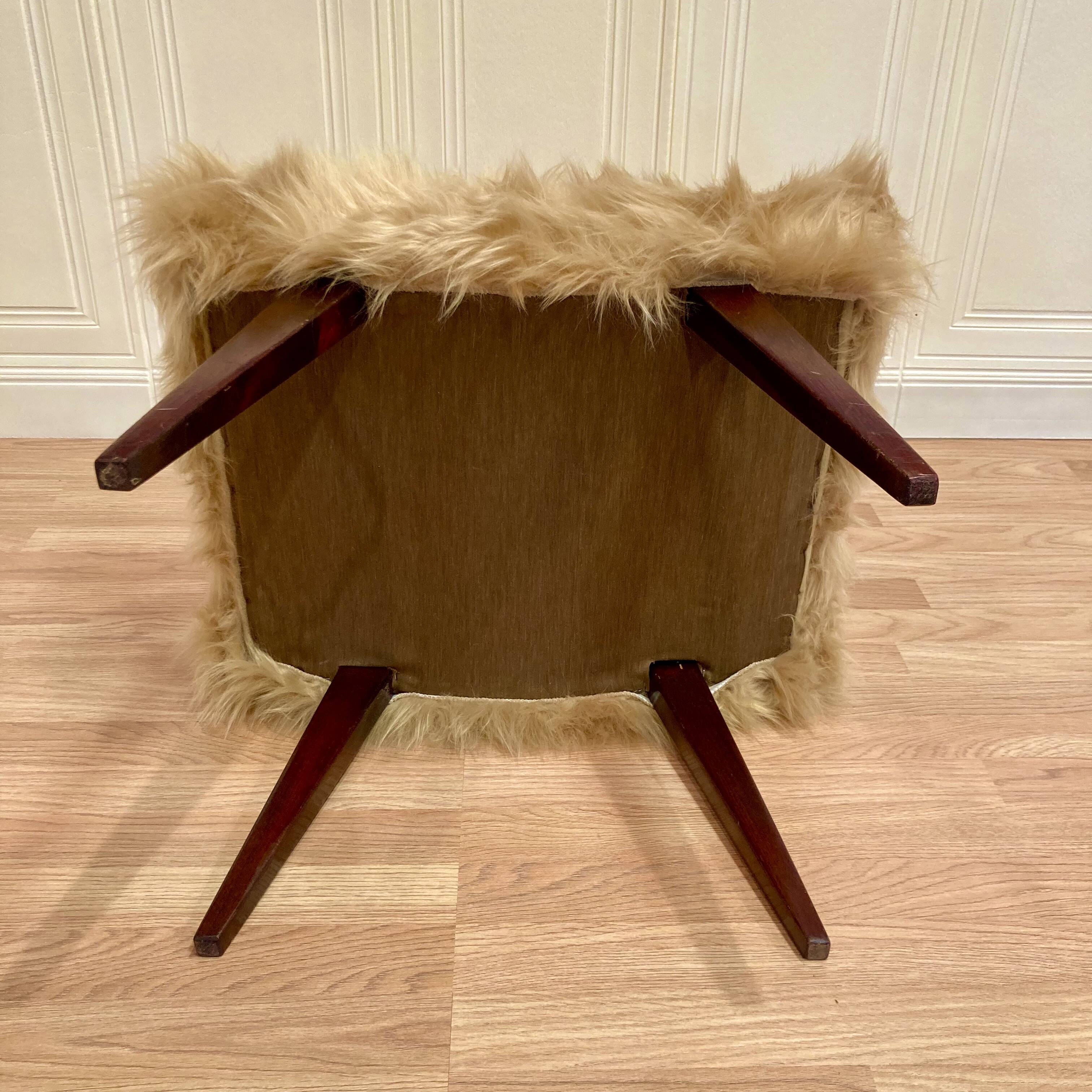 OTTOMAN OU REPOSE PIED DESIGN 1950.