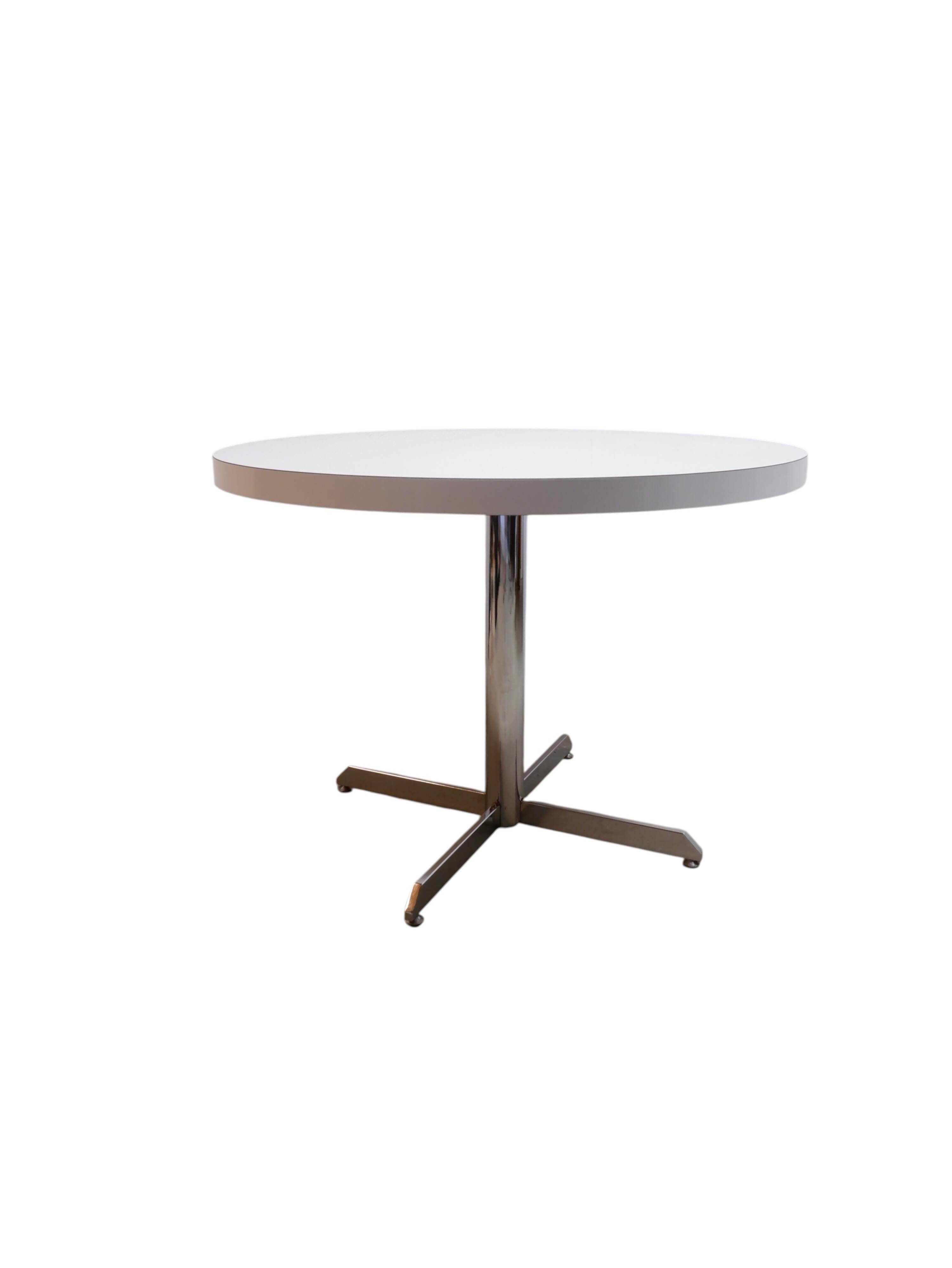 Vintage round dining table, 1980s