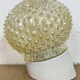 Applique murale vintage en porcelaine blanche, années 1970