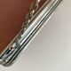 Horizontal Italian triptych barber mirror 1960 L69cm