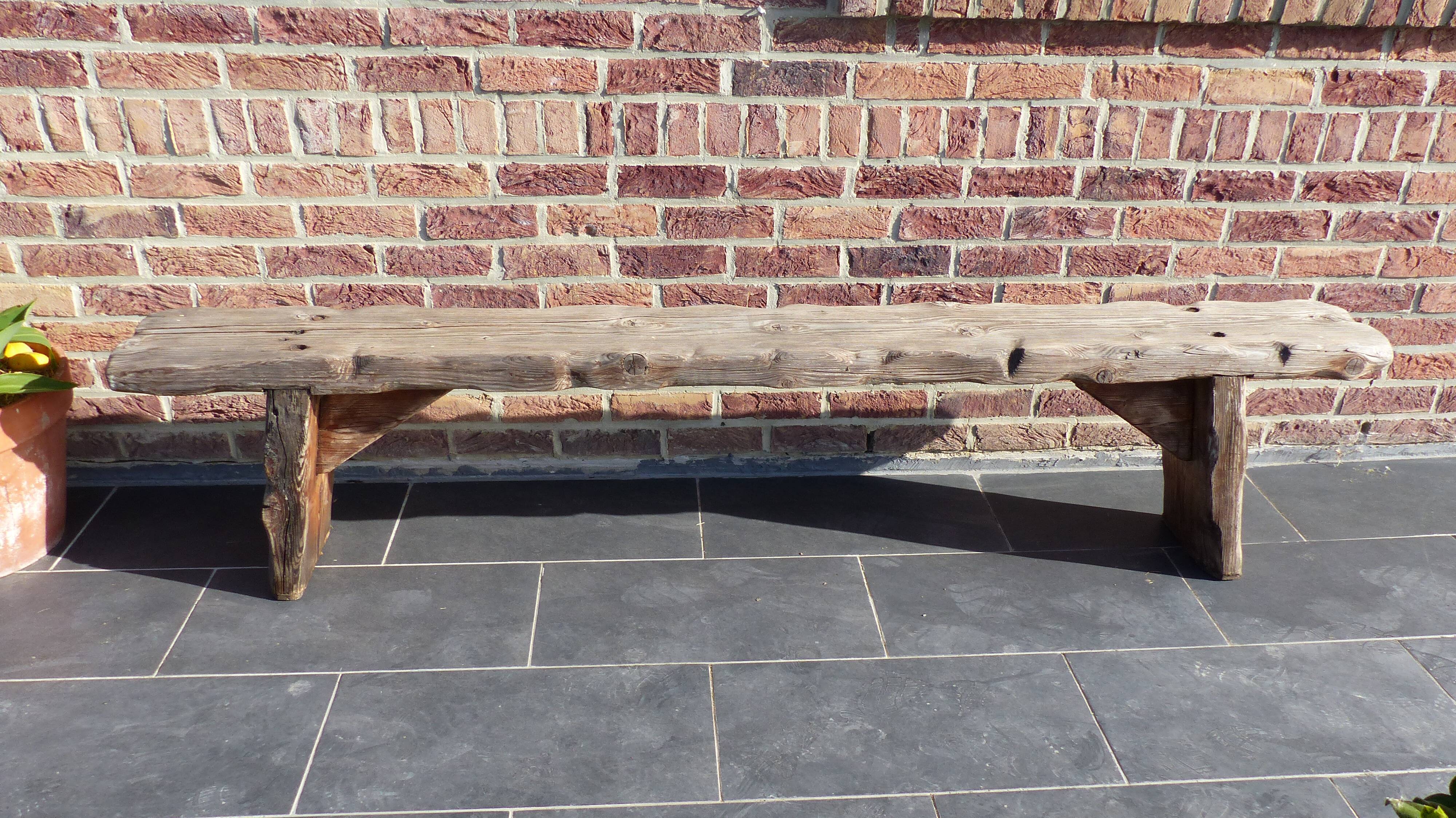 old farm bench