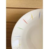 Set of 4 white porcelain plates 40s