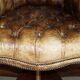 Fauteuil de directeur Chesterfield en cuir aniline