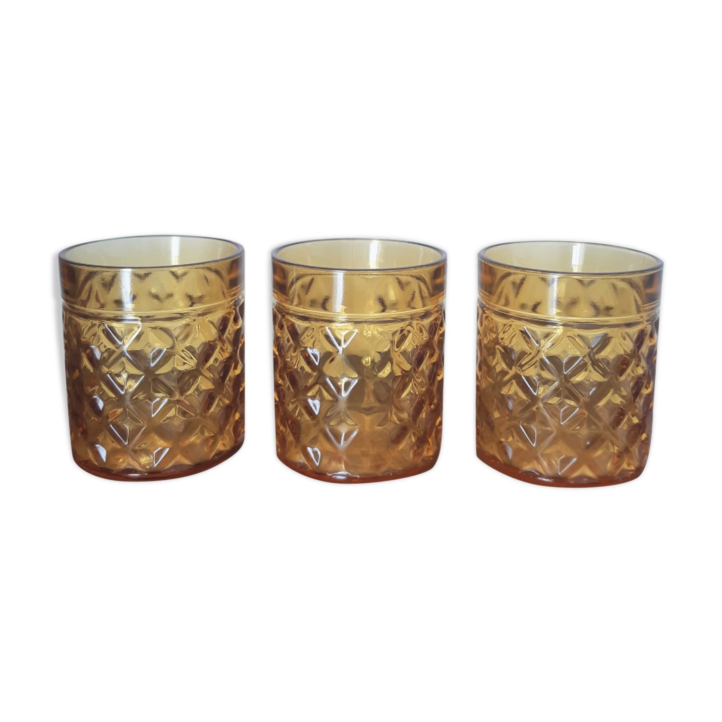 Lot of 3 vintage glasses