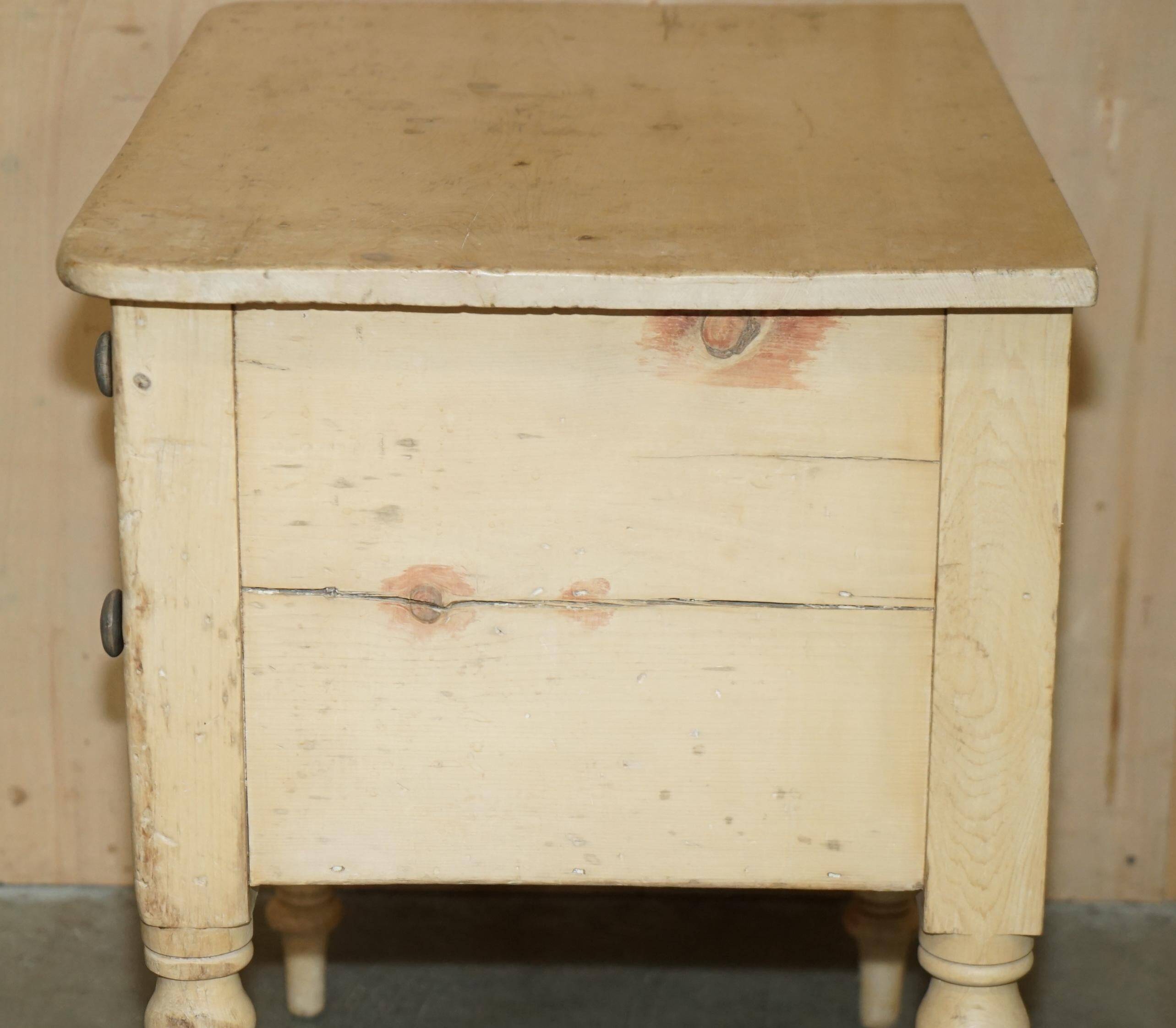 Georgian Governess Drawers Circa 1800 Pine Sideboard