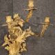 Pair of wall lights in gilt bronze in Louis XV style