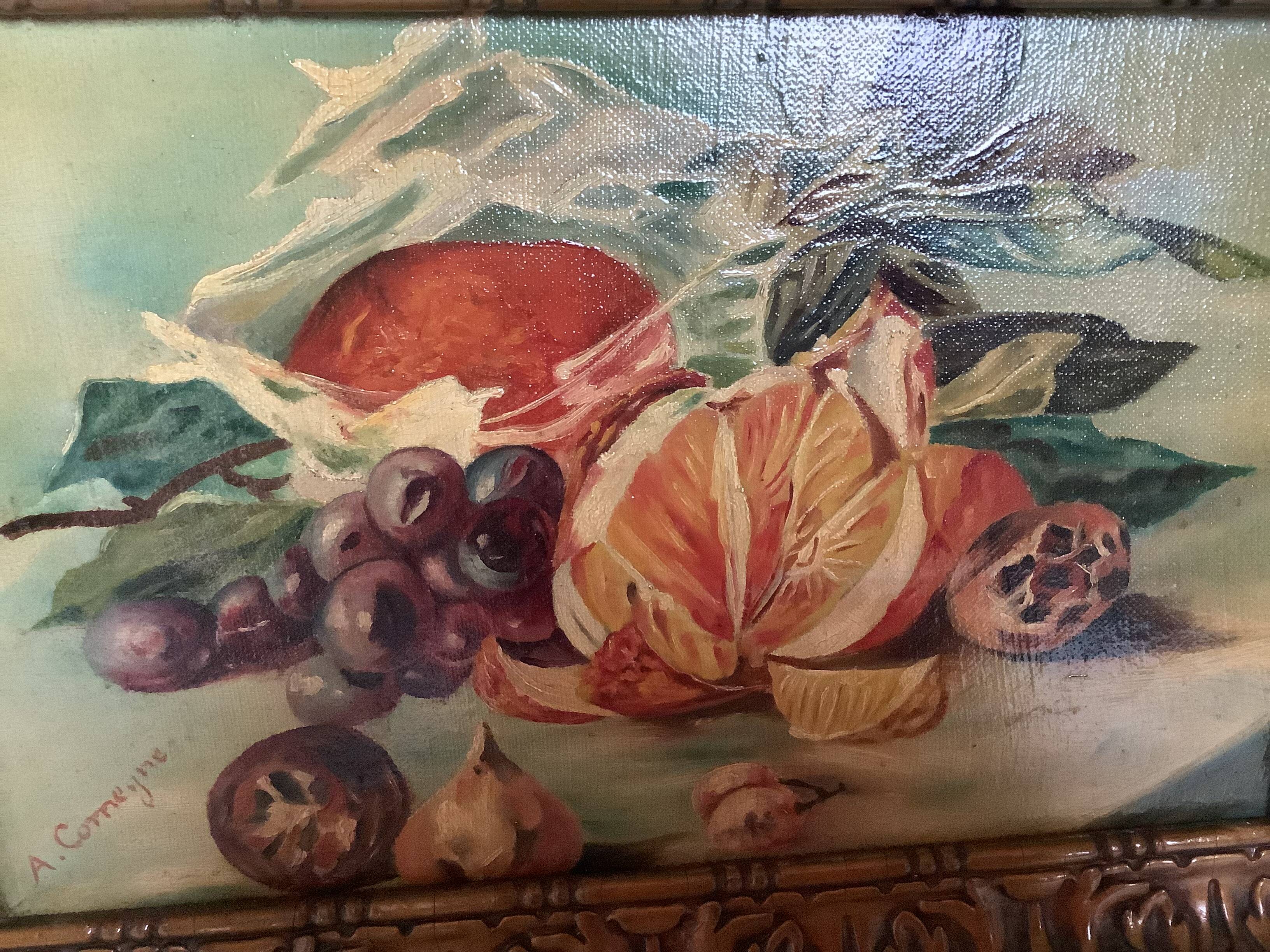 Tableau nature morte huile sur toile