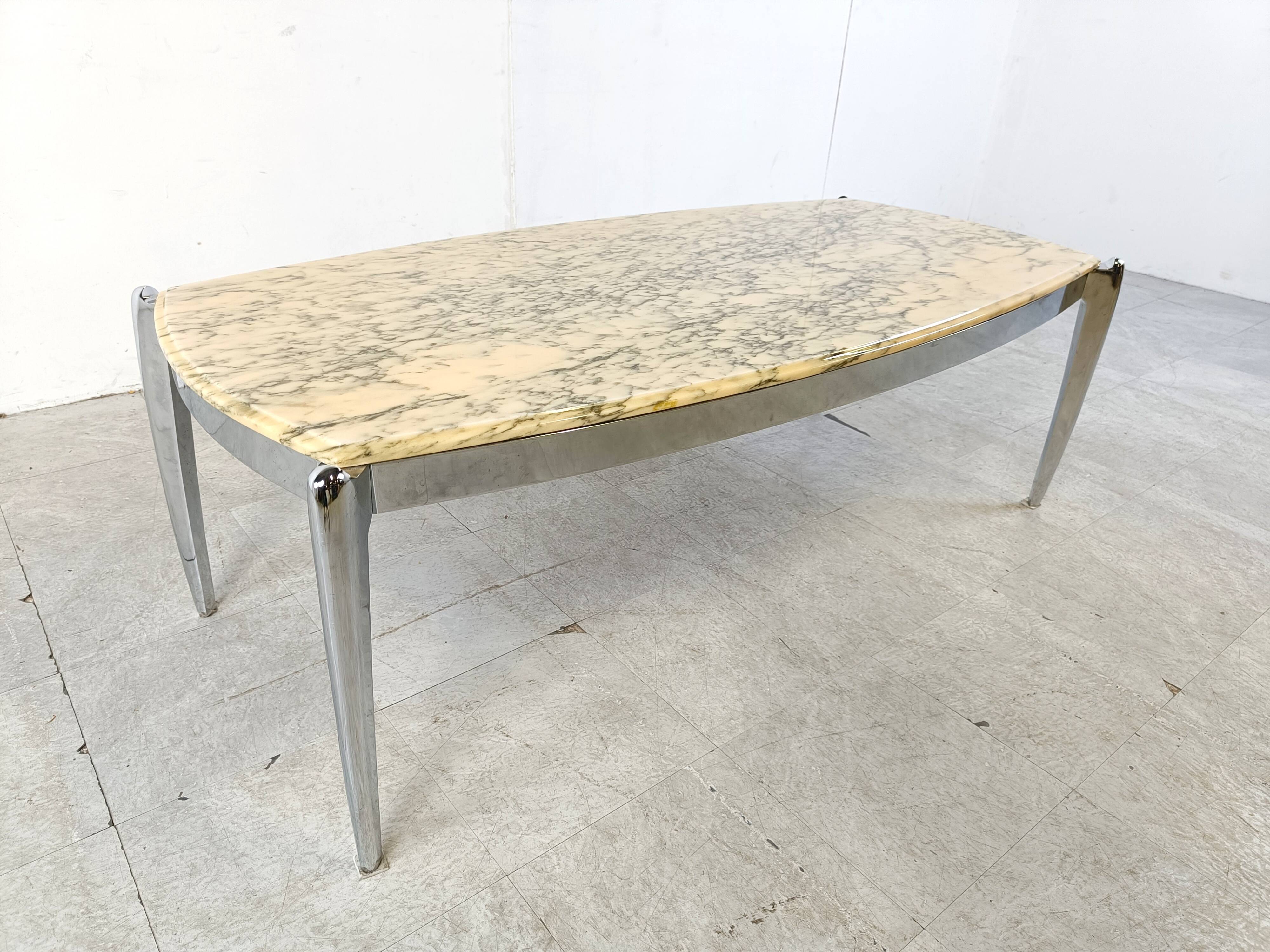 Vintage marble coffee table, 1970s