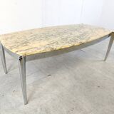 Vintage marble coffee table, 1970s