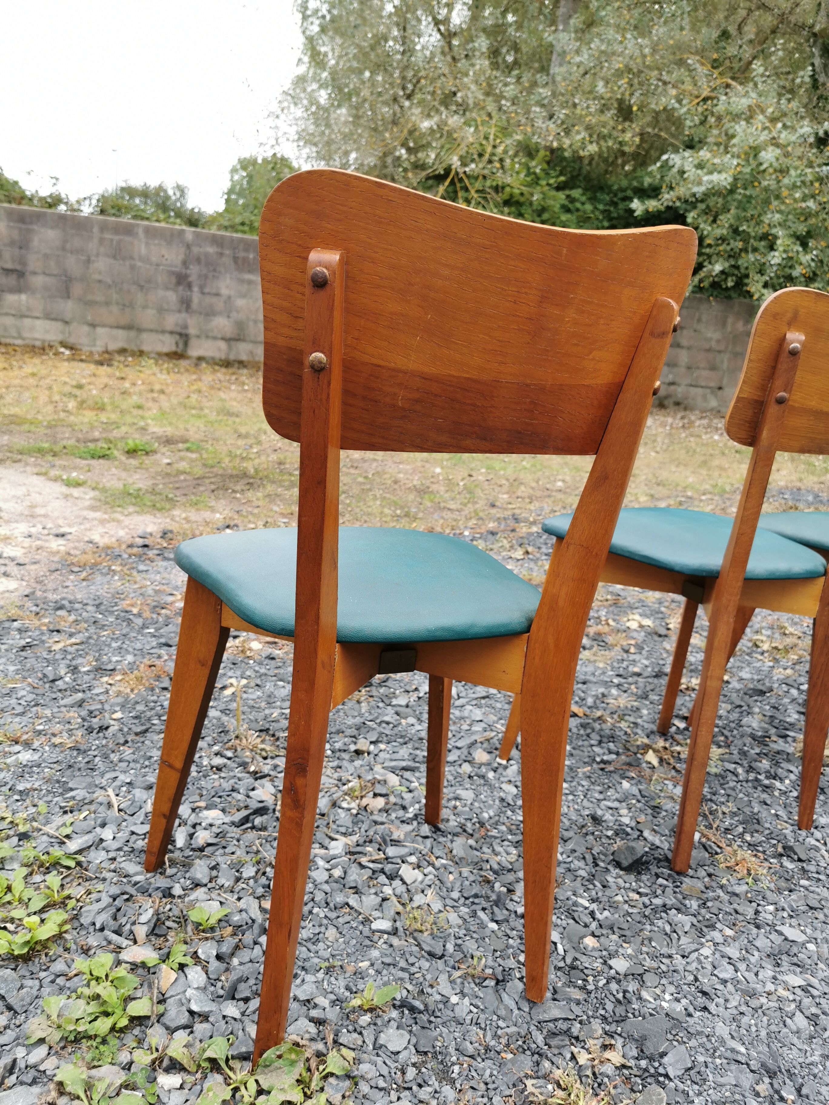 Set 6 vintage chairs