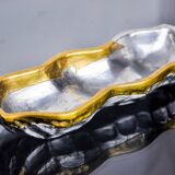 Brutalist pocket emptier by Art3, bronze and aluminum 1970, Spain