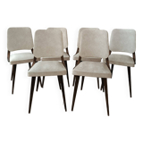 Série de 6 chaises design 1960