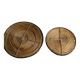 Rattan trivets attributed to Gabriella Crespi.