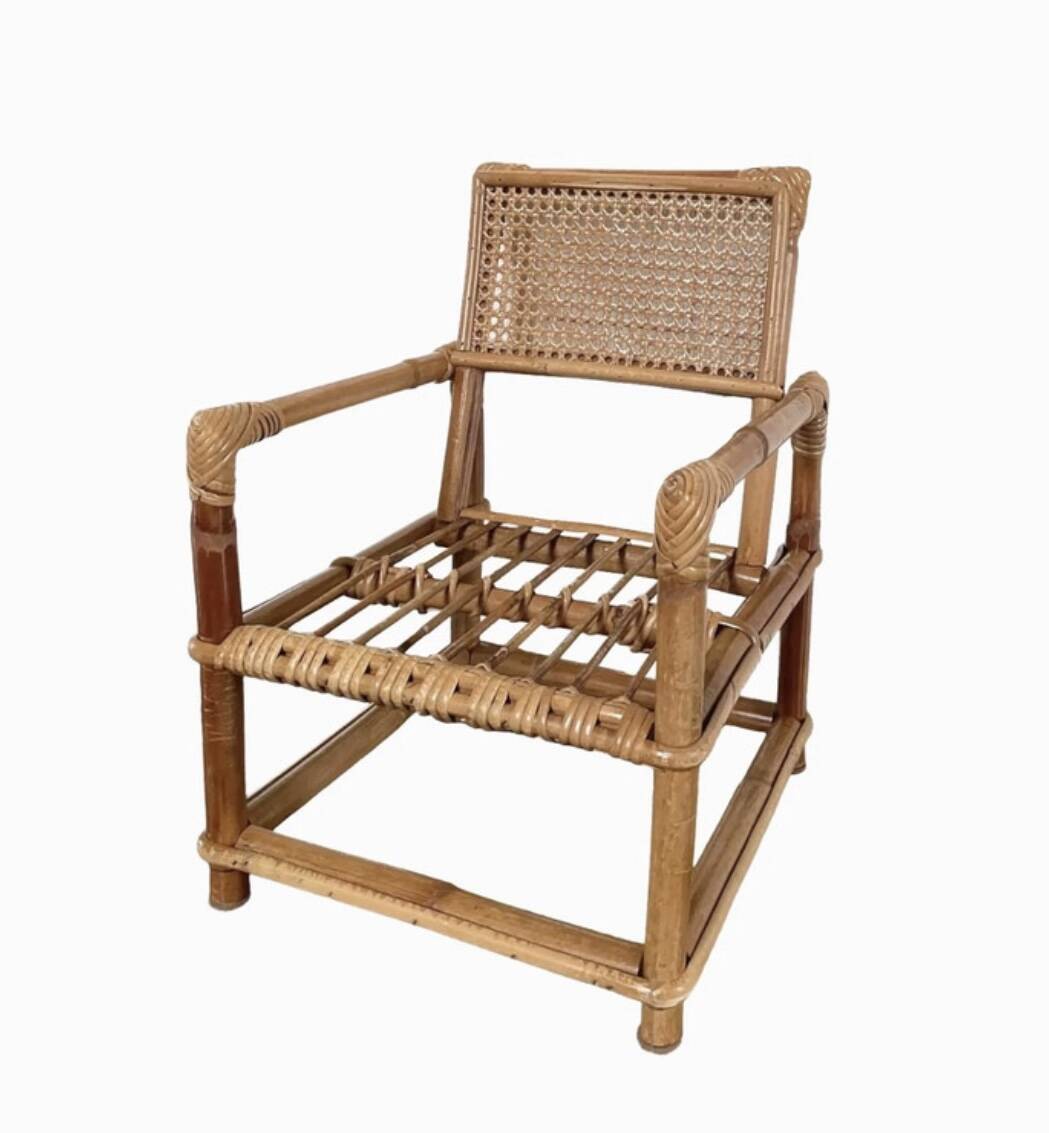 Child's rattan armchair