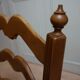 French country provence beech wood armchair with rush wicker seat