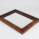 Square Biedermeier Antique 19th Century Walnut Wall Mirror, Vienna, 1850s
