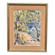 Original Swedish Oil on Canvas - "Natural Landscape" - Signed - Vintage and Framed - 68 × 56 cm