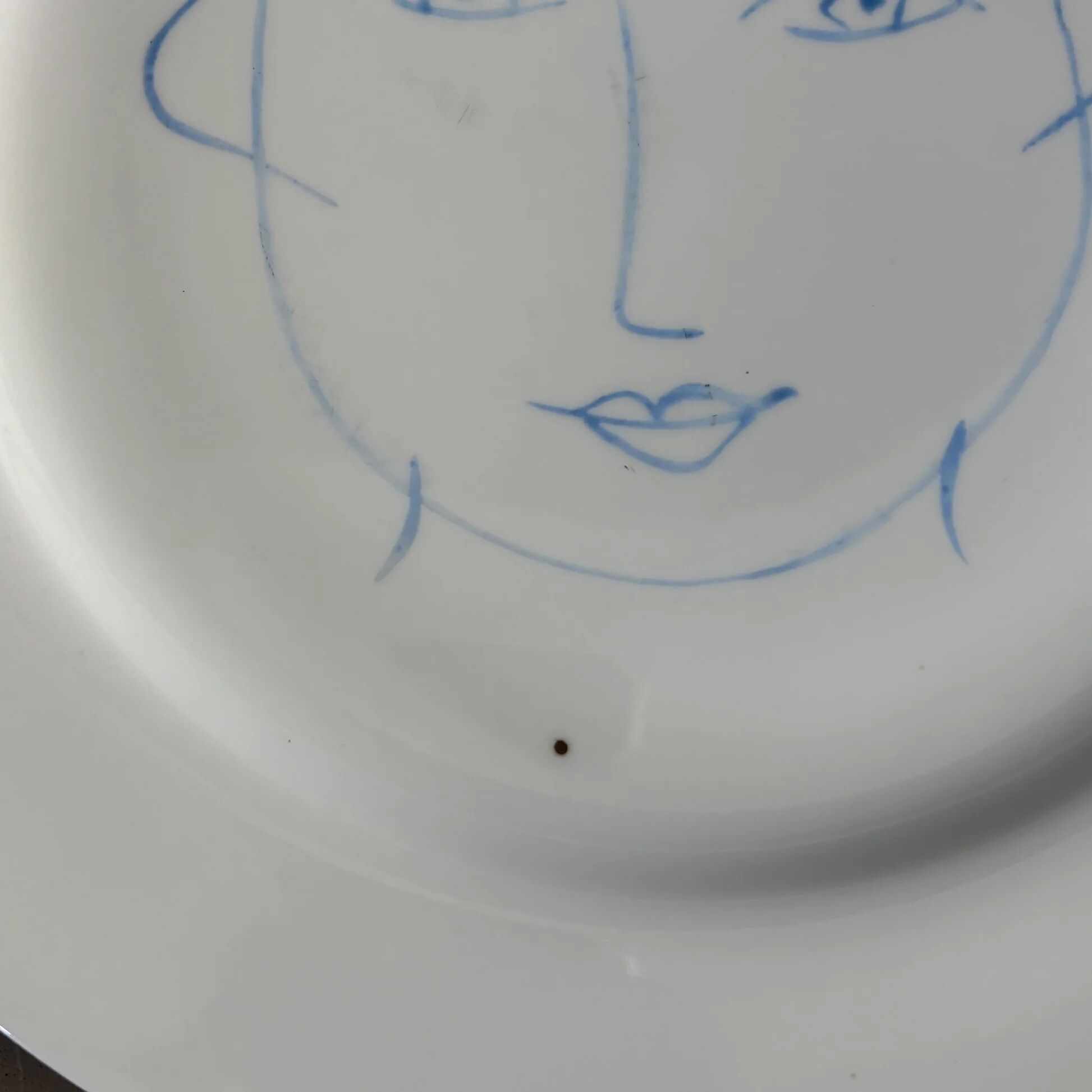 Pair of Picasso plates in Limoges porcelain - Ref 1324