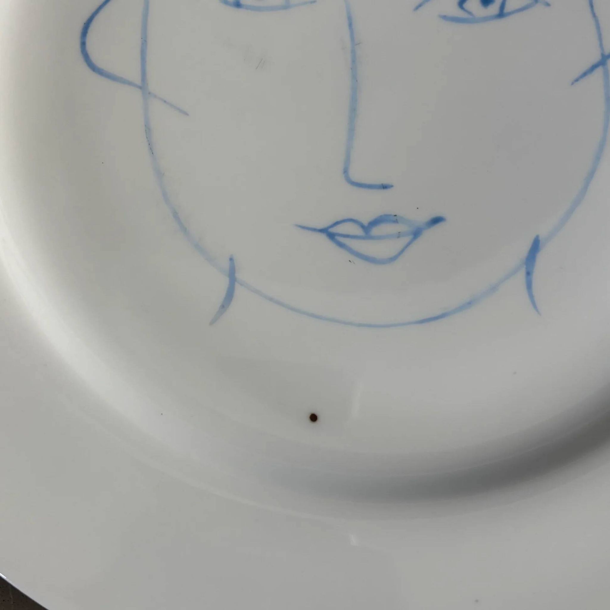 Pair of Picasso plates in Limoges porcelain - Ref 1324