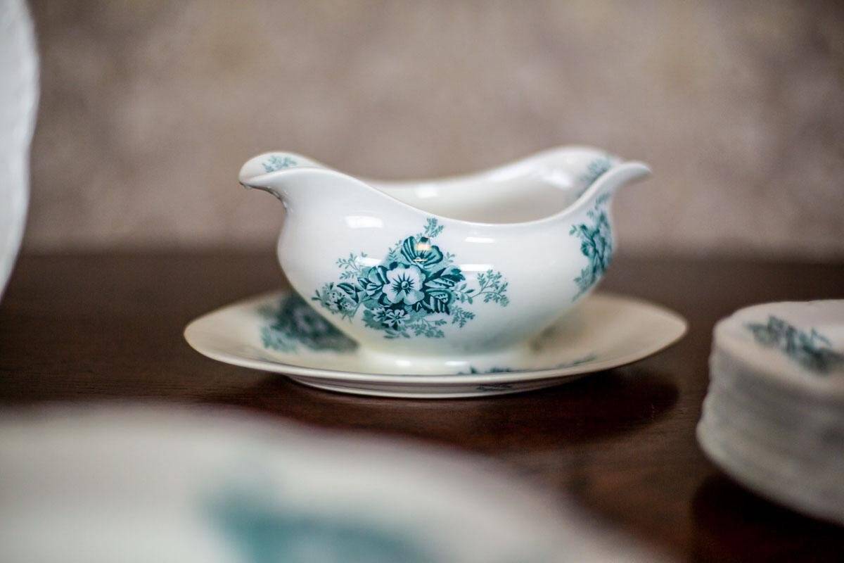 20th Century Anemone Porcelain Set by Johnson Brothers, 1930s, Set of 28