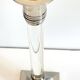 Vintage lucite and silver metal candle holders