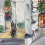 Tableau la porte bleue