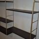 1960s IRON AND SHEET METAL WALL SHELVES