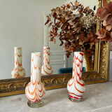 Opaline soliflore vase in the 70s