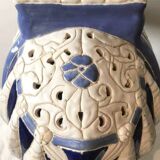 Pair of elephant ceramic side tables